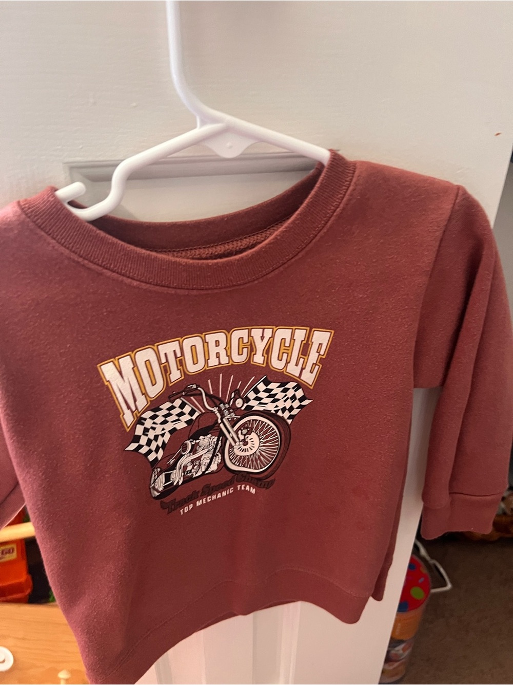 Garanimals Rust Motorcycle Graphic Sweatshirt